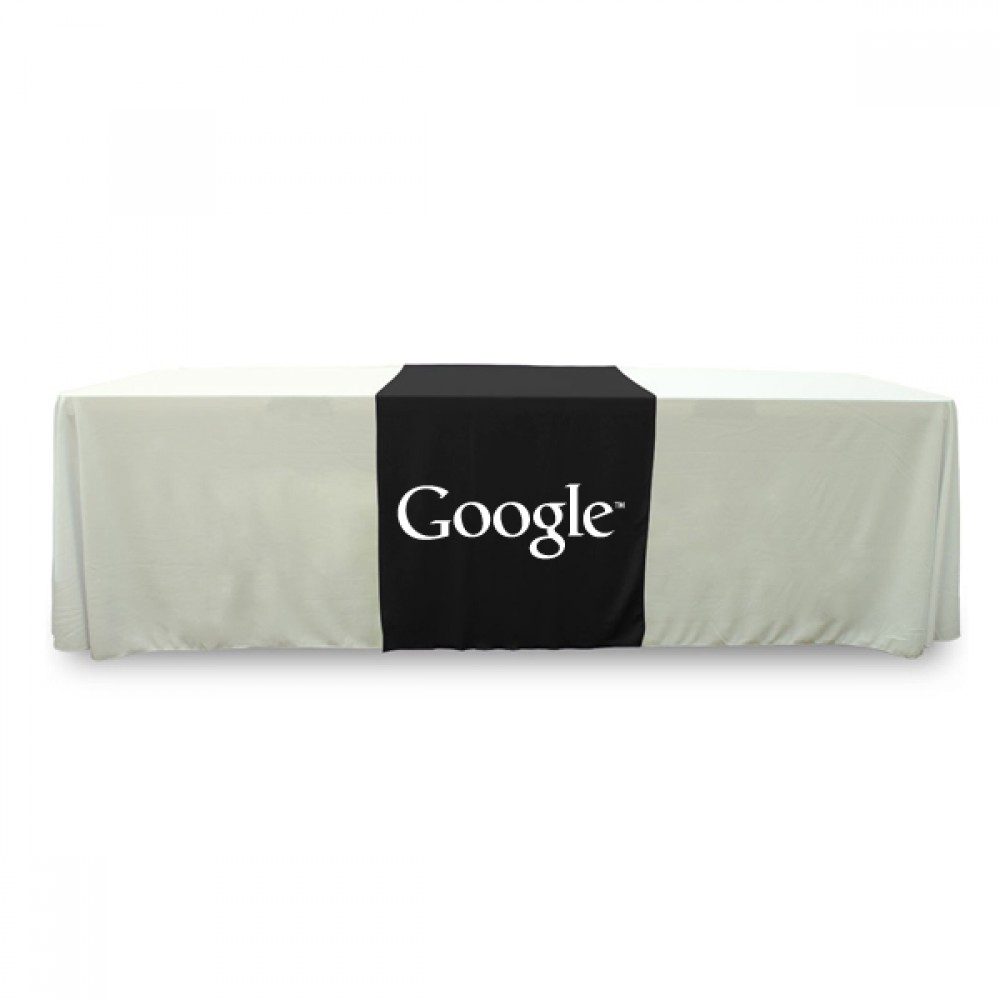 Logo Branded Premium PolyKnit Table Runner w/One Color Logo (29"x88") Logo Branded Premium PolyKnit Table Runner w/One Color Logo (29"x88")