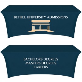 8' Digitally Printed Stretch Table Covers with Logo  8