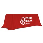 Logo Branded Red 6' Standard Table Throw (Full-Color Dynamic Adhesion)
