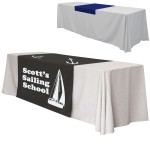 Custom Imprinted 48" x 63" Table Runner Polyester Full Color Dye Sublimation