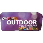 Logo Branded 6' Full Outdoor Fitted Table Throw