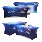 Logo Branded Stretch Table Cover - 6 ft.