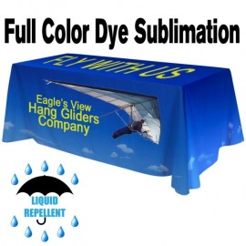 Personalized 8 ft x 30"Top 29"H - Liquid Repellent 4 Sided Standard Table Throw (FULL COLOR PRINT)  Personalized 8 ft x 30"Top 29"H - Liquid Repellent 4 Sided Standard Table Throw (FULL COLOR PRINT)