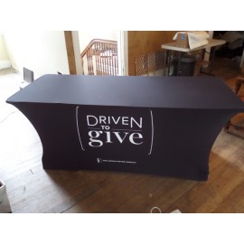 Custom Tableforms Contour- 6' - 30"w x 72"l x 29"H - Stretch Fitted  Custom Tableforms Contour- 6