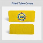 FITTED Tablecloth 8 feet Custom Imprinted
