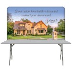 Logo Branded 6' Table Top Hardware & Medium Banner Kit