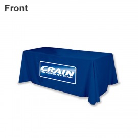 6' Open-Back Rectangular Table Throw with Logo  6
