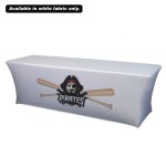 8' UltraFit Classic Table Throw (Full-Color Front Only) with Logo