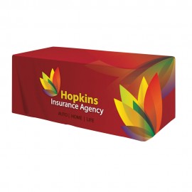 All Over Full Color Dye Sub Table Cover - fitted poly 4-sided, fits 6' table with Logo  All Over Full Color Dye Sub Table Cover - fitted poly 4-sided, fits 6