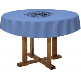 Logo Branded 30" Draped Round Table Throw (1 Color Print)