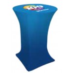 Custom 32" Round Counter Height FULL BLEED Stretch Table Cover