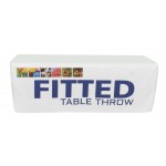 Fitted 8' Dye Sub Printed Table Throw with Logo