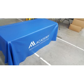 Customized 6' Full-Color Silk Screen Front Printed Tablecloth Throw Style  Customized 6