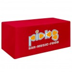 Logo Branded 6' Fitted 4-Sided Table Cover (Full Color All Wrap)
