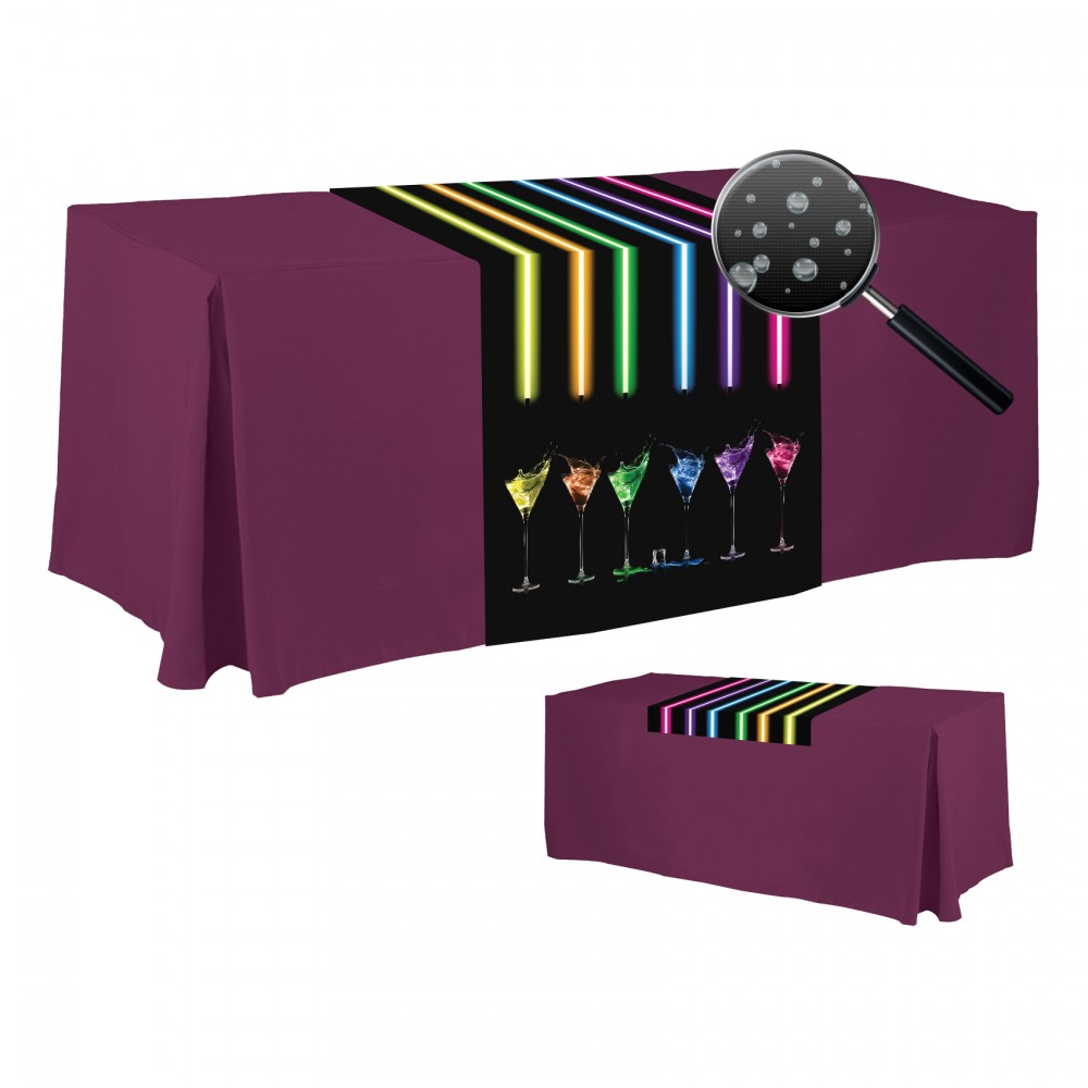Liquid Repellent 30" x 60" Table Runner, Full Color with Logo