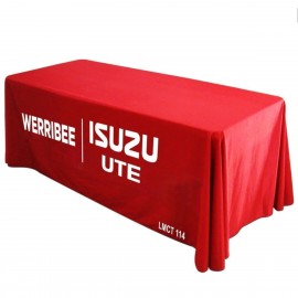 Full Color Dye-sublimated 4ft Table Throws with Logo  Full Color Dye-sublimated 4ft Table Throws with Logo