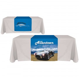 Logo Branded 30" x 84" Knit Polyester Custom Table Runner
