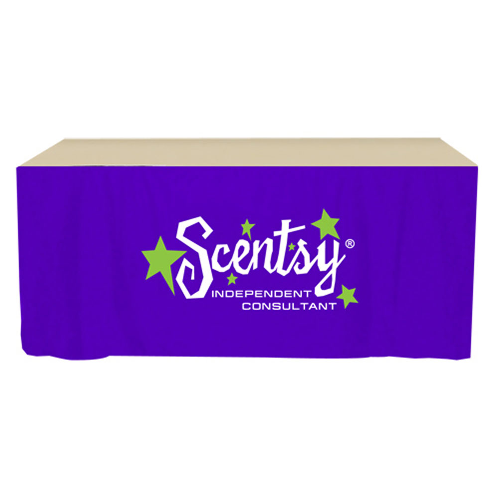 Promotional Table Skirt - 3 sided 6 foot
