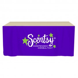 Table Skirt - 3 sided 6' with Logo  Table Skirt - 3 sided 6