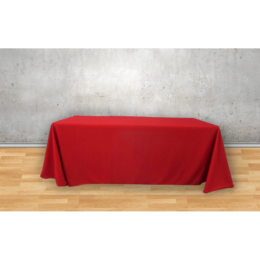 Custom Solid Color 3 Sided Table Cover & Throw (4' x 2.5')