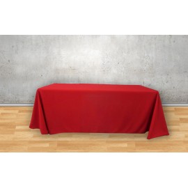 Custom Solid Color 3 Sided Table Cover & Throw (4' x 2.5')
