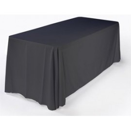 Poly-twill throw & fitted style dye sublimation tablecloths. Custom Imprinted