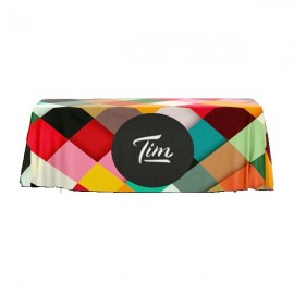 IMPORT 8' Open-Back Full Color Table Throw with Logo  IMPORT 8