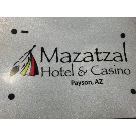 Custom Imprinted 86"x128" Economy Premium Polyester Tablecloths with Vinyl Heat Transfer