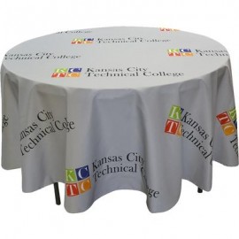 Personalized Full Color Round Table Covers for 4