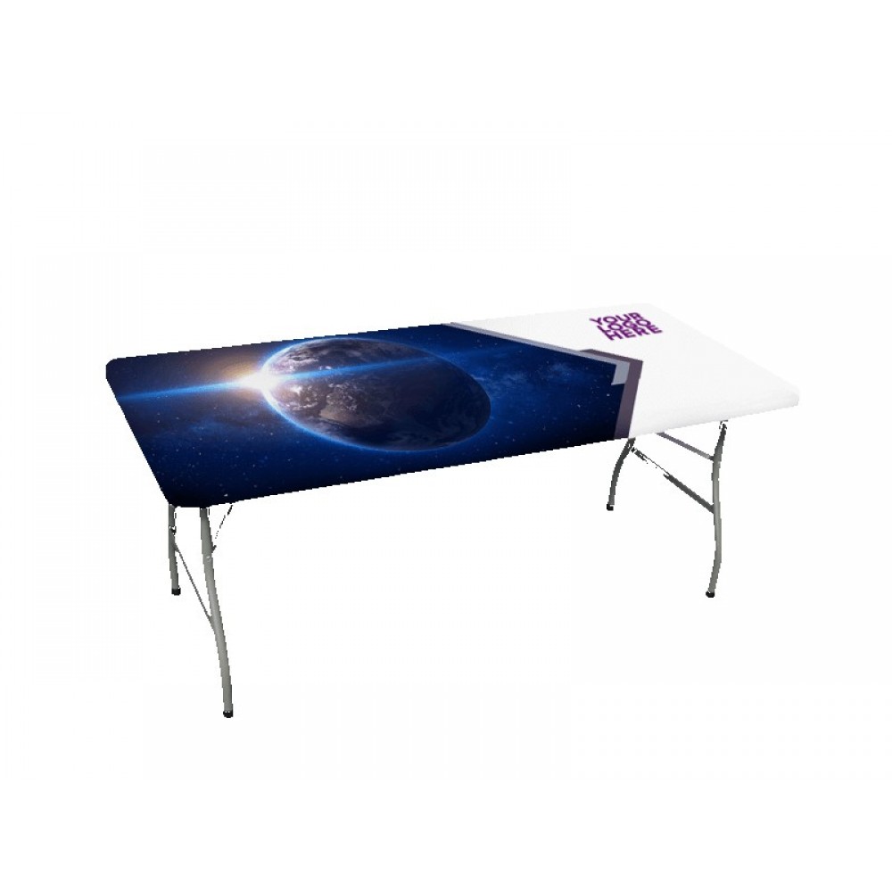 6' Stretch Table Top Cover - Fully Printed with Logo