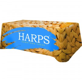 Personalized Supreme Polyester, All Over Full Color Table Covers, flat 4 sided 8 foot