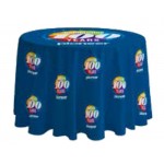 Promotional 4-ft. Round FULL BLEED Table Cover with 25" Overhang