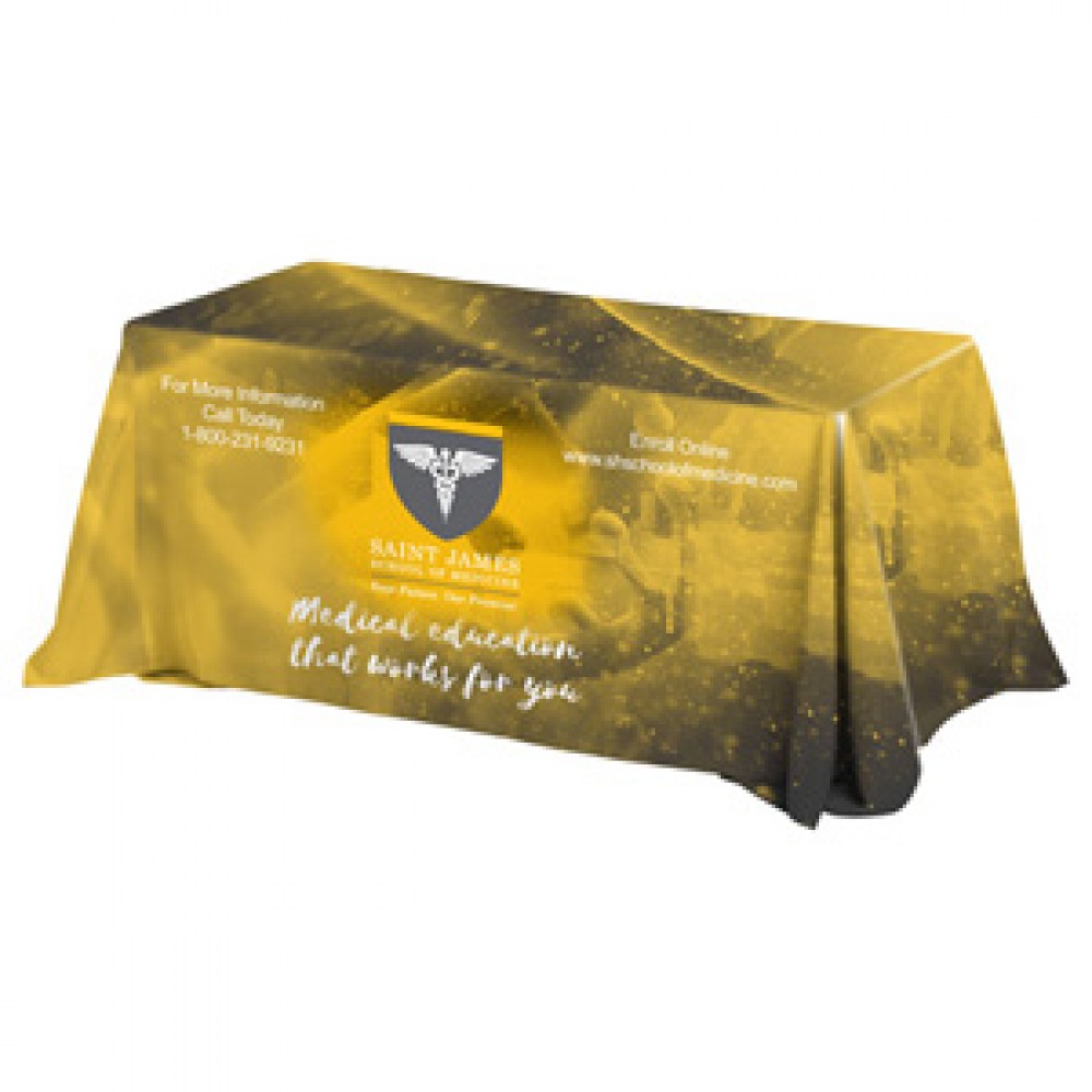 "Zenyatta OS 8" 4-Sided Throw-Style Table Cover (Full Color Sublimation) with Logo