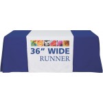36" Wide Economy Coverage Table Runner with Logo