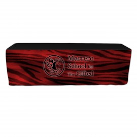 8' Econ. 30"H Front Only Printed Throw Cover with Logo