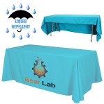 8' x 30" Top x 29" H Economy Liquid Repellent Table Throw (Full Color Print) Dye Sublimation Custom Imprinted