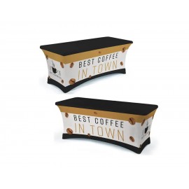 Economic Budget Table Cover Stretch 6ft 4 Side with Logo