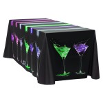 Logo Branded 8' Fully Dye Sublimated Seamless Supreme Throw Table Cover