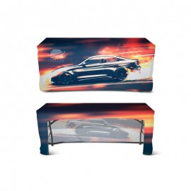 Custom DisplaySplash 6' Fitted Open Back Table Cover  Custom DisplaySplash 6