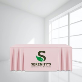 Custom 8FT Skirt Trade Show Table Cover - Full Color Imprint