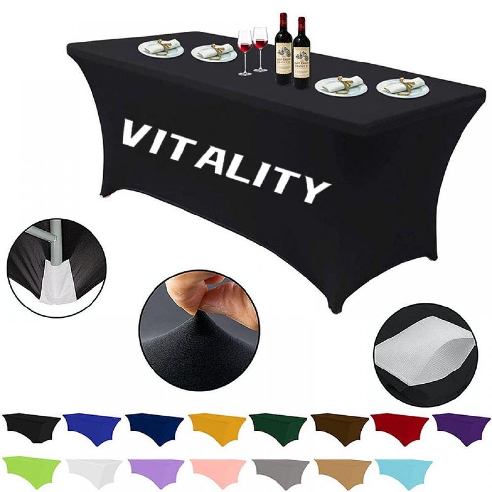 Tablecloth Rectangular Spandex Linen with Logo Tablecloth Rectangular Spandex Linen with Logo