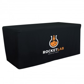 6' Fitted Table Throw (Full-Color Front Only) with Logo  6