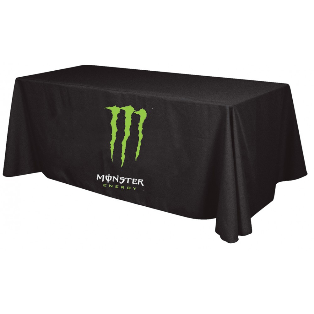 8' Loose Table Cover Throw w/Silk Screened Custom Printed 8' Loose Table Cover Throw w/Silk Screened Custom Printed