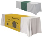 60" x 84" Table Runner Polyester Full Color Dye Sublimation Logo Branded