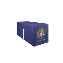 Promotional 4 Ft 4-Sided With Zipper Back Fitted Table Cover