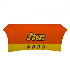 Logo Branded IMPORT 6' Stretch Full Color Table Throw  Logo Branded IMPORT 6