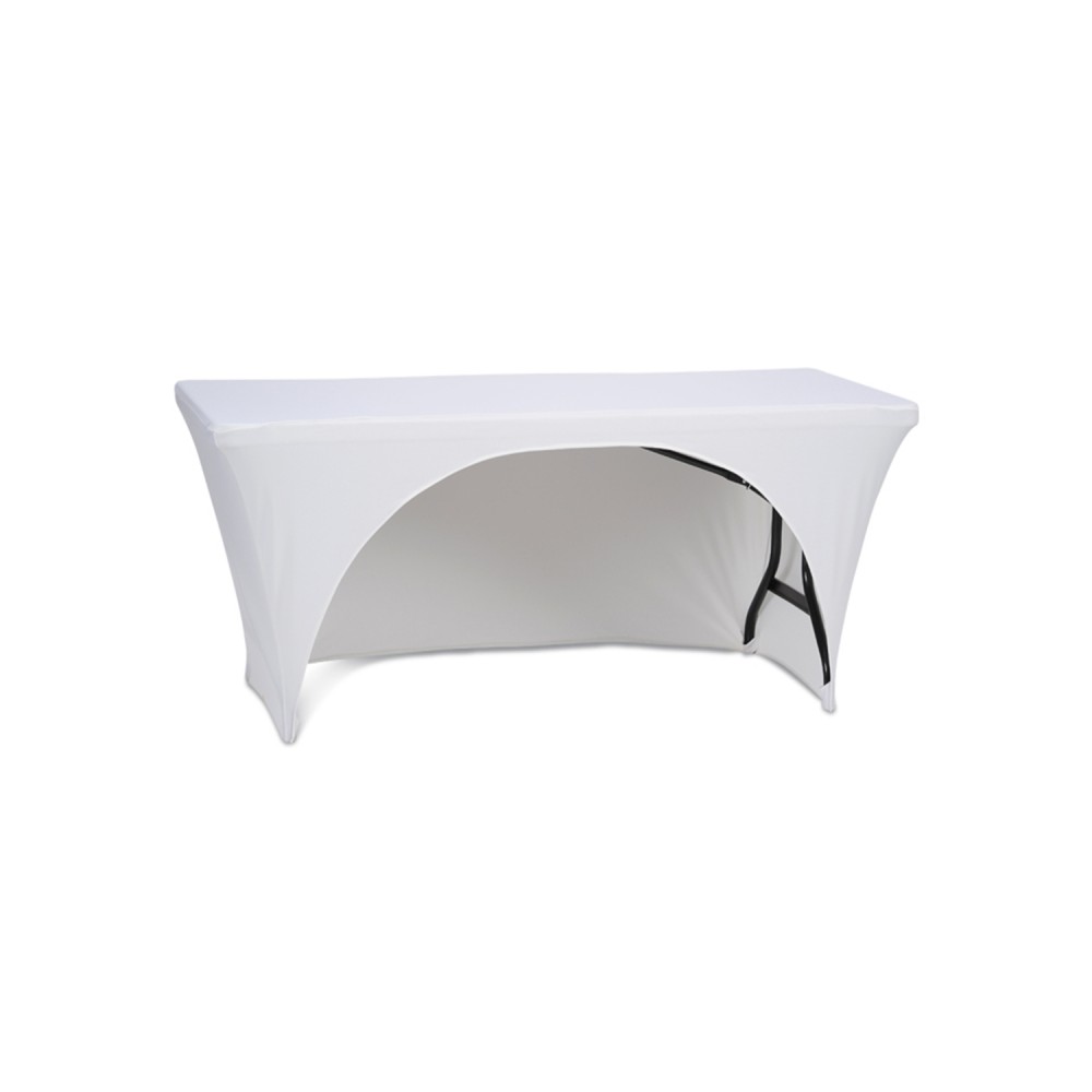4Ft 3-Sided Stretch Table Cover with Logo 4Ft 3-Sided Stretch Table Cover with Logo