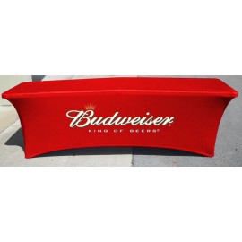 Personalized 8-ft. Stretch Table Cover Front Print ONLY (with Stock Fabric Color)