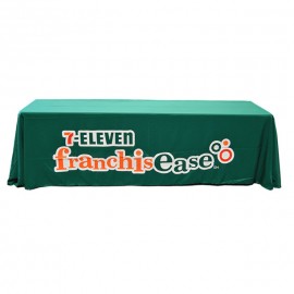 8Ft Dye Sublimated Loose Table Throw with Logo