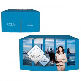 Logo Branded 4' Customized Zipper Back Fitted Table Cover